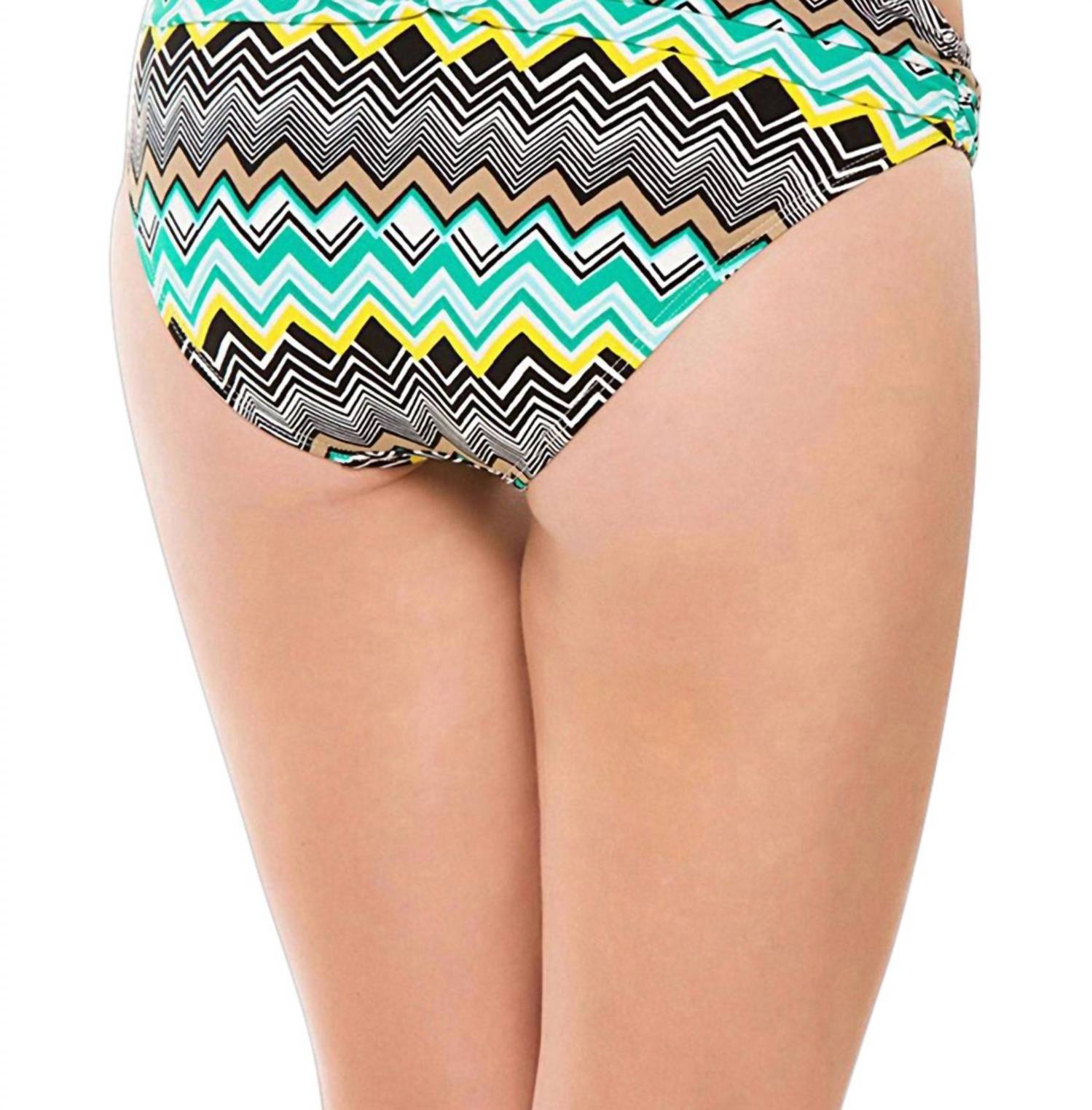 La Blanca - Chevron Shirred Band Hipster Swim Bottom