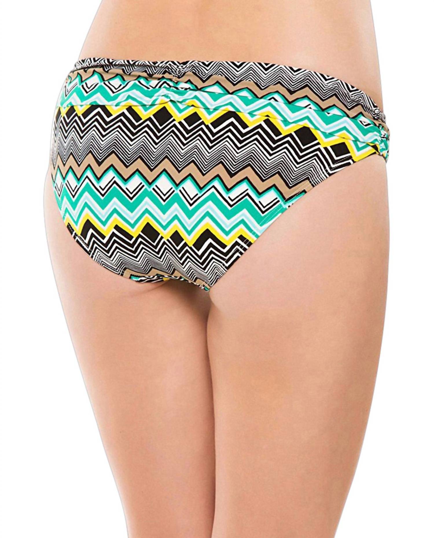 La Blanca - Chevron Shirred Band Hipster Swim Bottom