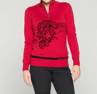 LEOPARD INSTICT TROYER SWEATER