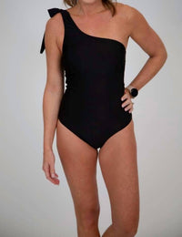 Marina West Swim - One Shoulder With Tie Ribbon Swimsuit