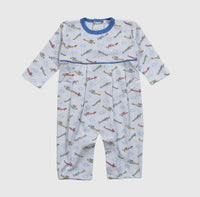 Baby Loren - Kid's Airplane Pima Playsuit Romper