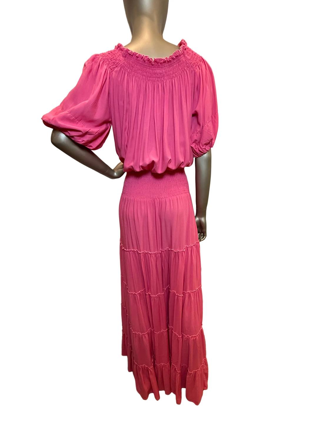 Romi The Brand - Women's Solid Off The Shoulder Maxi Dress