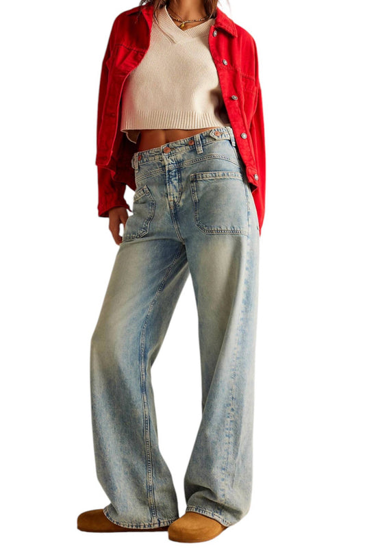 Free People - Palmer Cuffed Denim Jeans