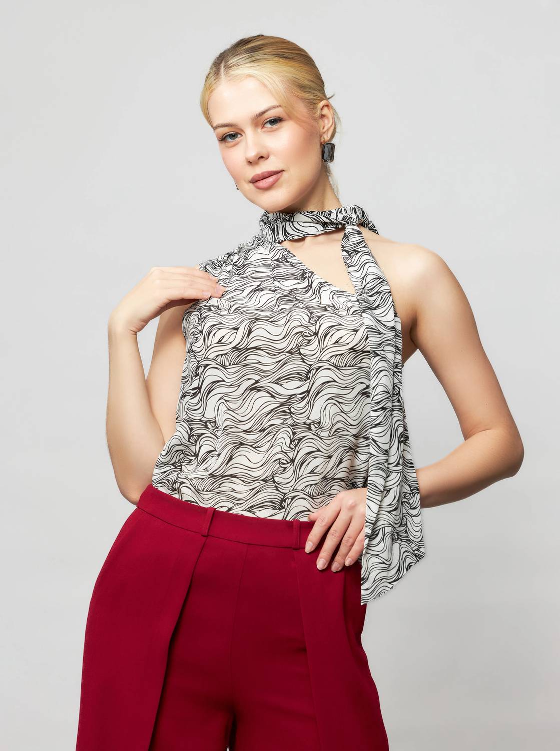 Solgo Atelier - Ade One-shoulder Silk Top