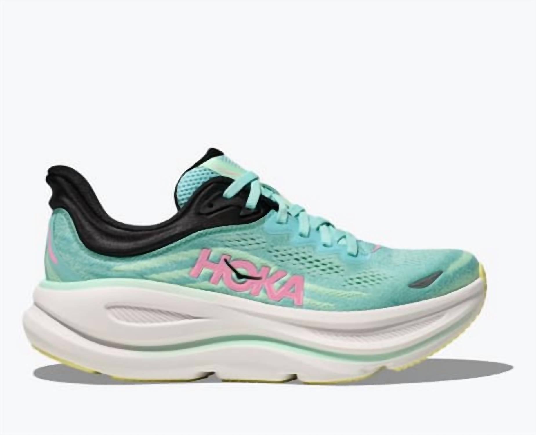 Hoka Women's Bondi 9 Running Shoes in blue - women's shoe