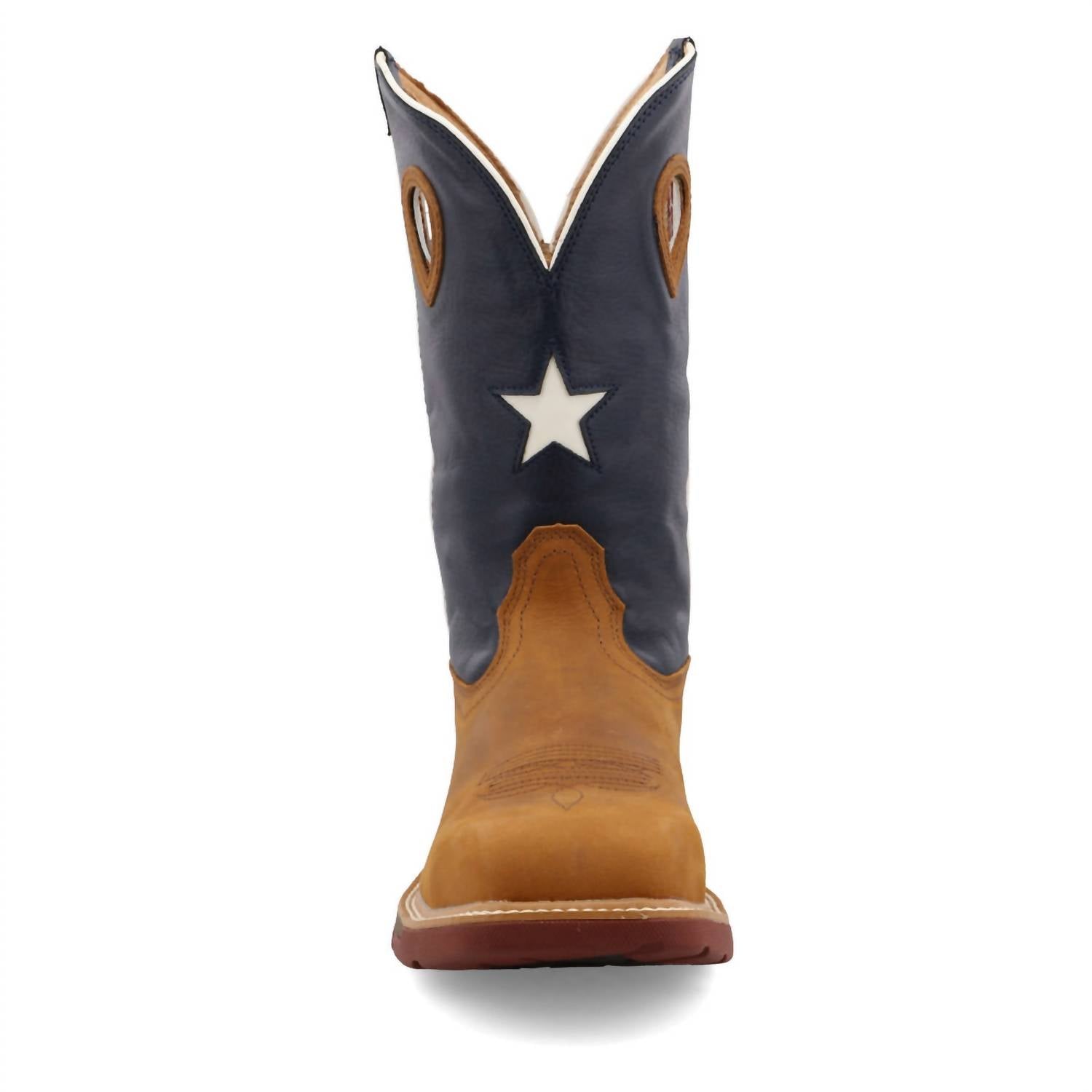 TWISTED X Men's 12" Western Work Boot in light brown texas flag - men's boots - alternate view