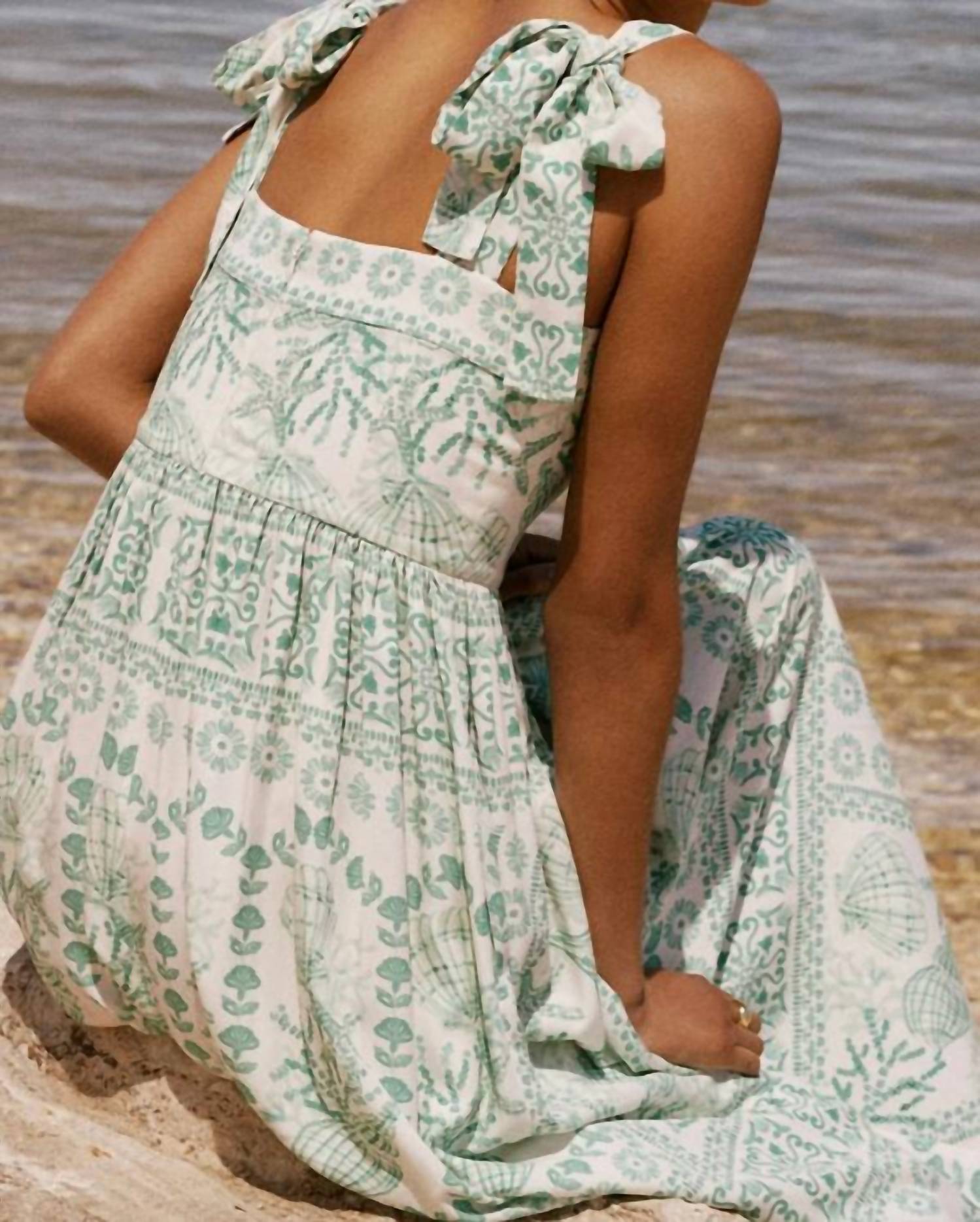 Amanda Uprichard - Fredonia Square Neck Maxi Dress