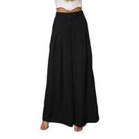 Davi & Dani - Women's Solid Wide Leg Pants - Plus