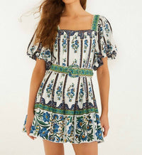 Farm Rio - Manoela Short Sleeve Belt Mini Dress