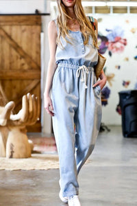 Mazik - Sleeveless Button Down Romper