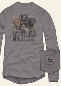 Over Under Men's Master's Of Their Craft Long Sleeve Tee in hurricane - men's long sleeve top