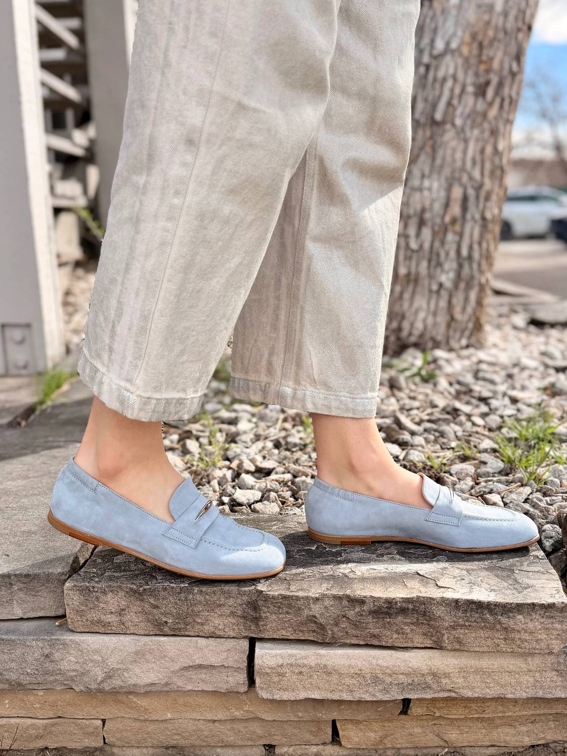 Laura Bellariva - Women's Betty Suede Penny Loafers