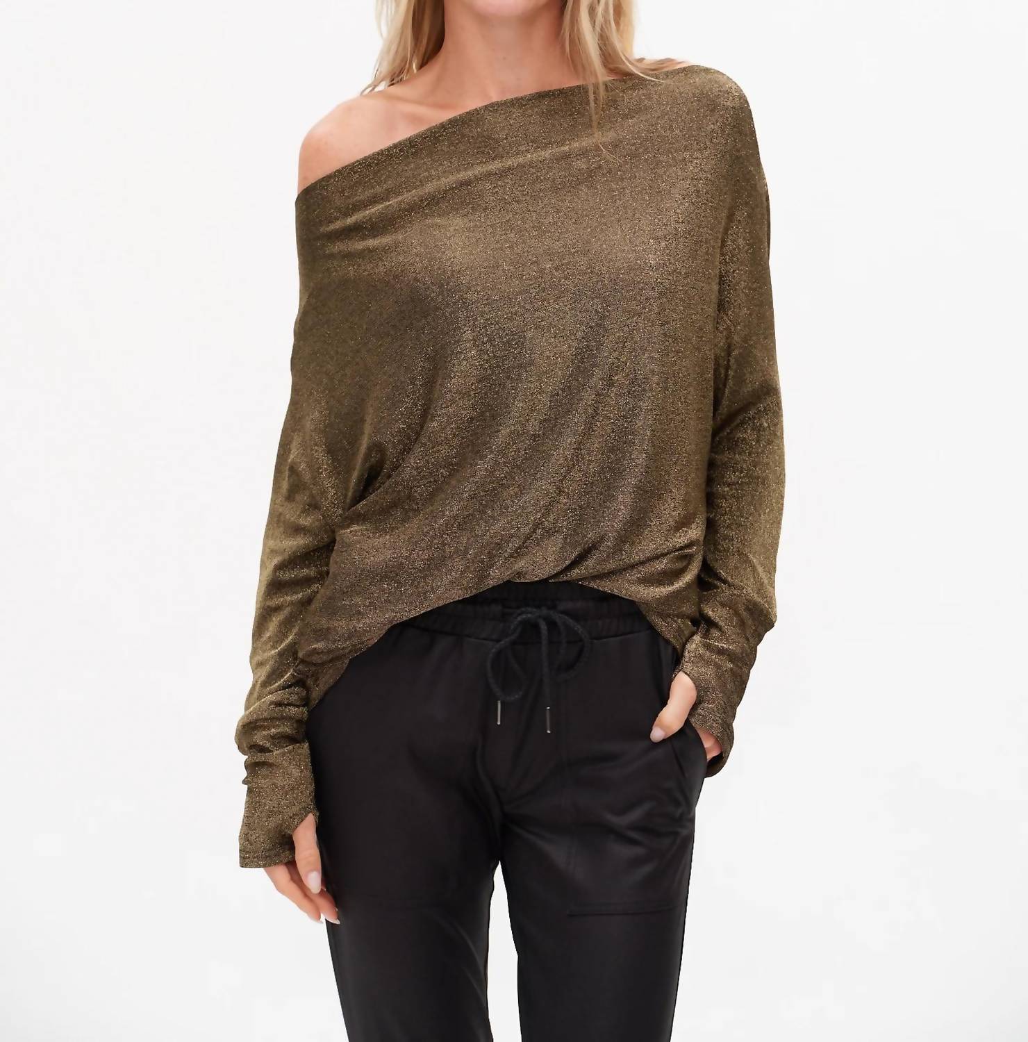 Six/Fifty - Lurex Anywhere Top