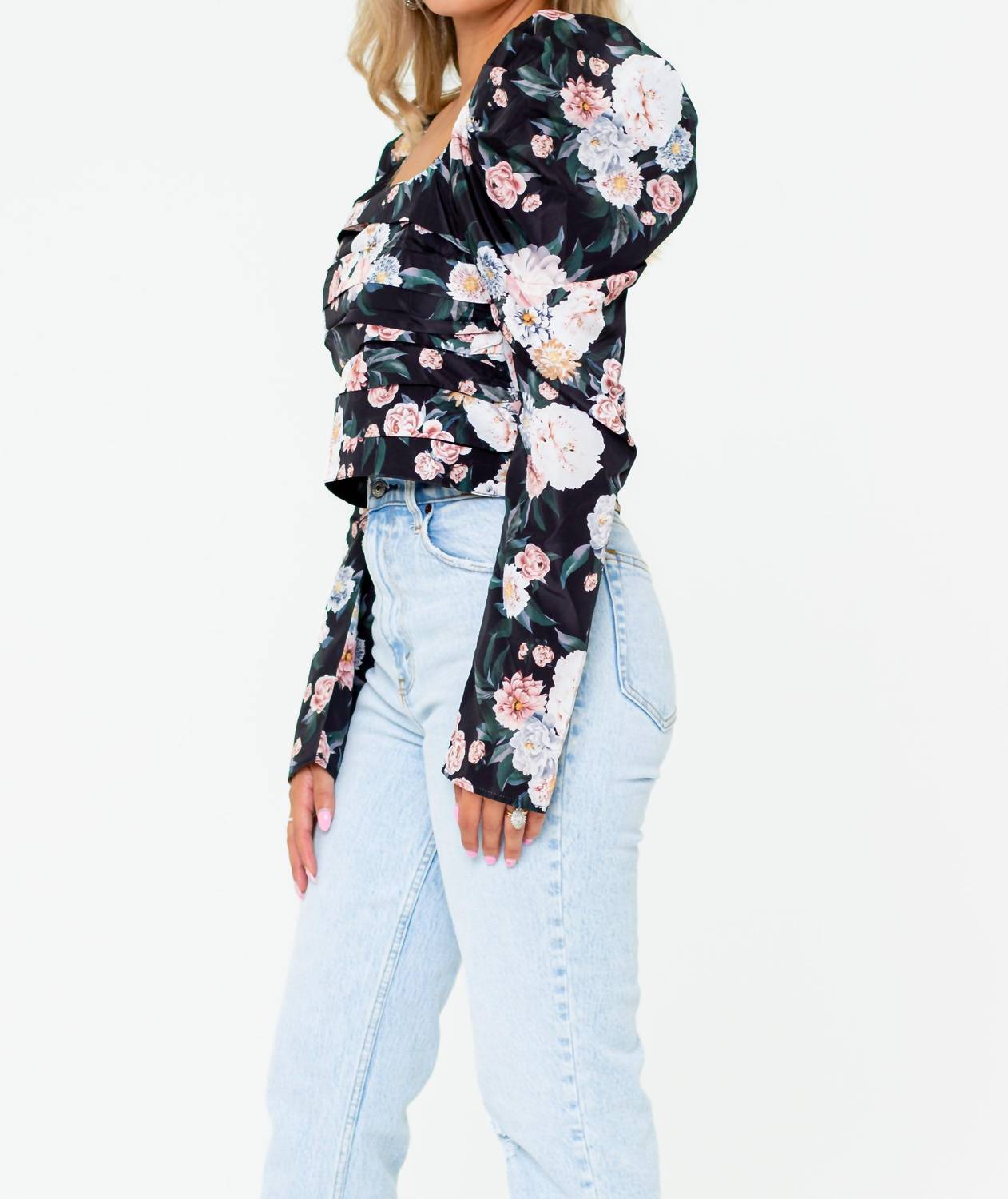 Buddylove - Devan Pleated Long Sleeved Top
