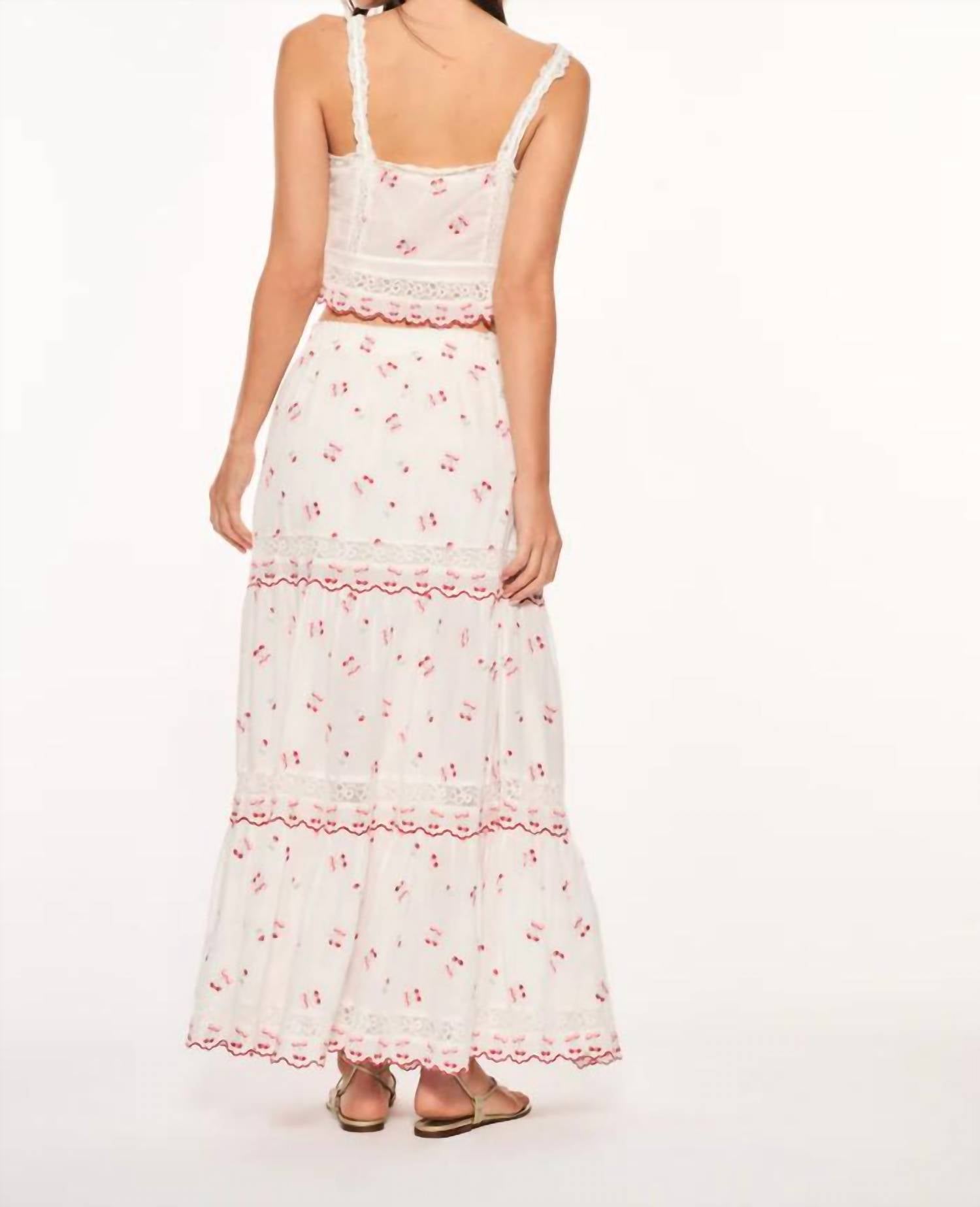 Loveshackfancy - Patten Cherry Maxi Skirt