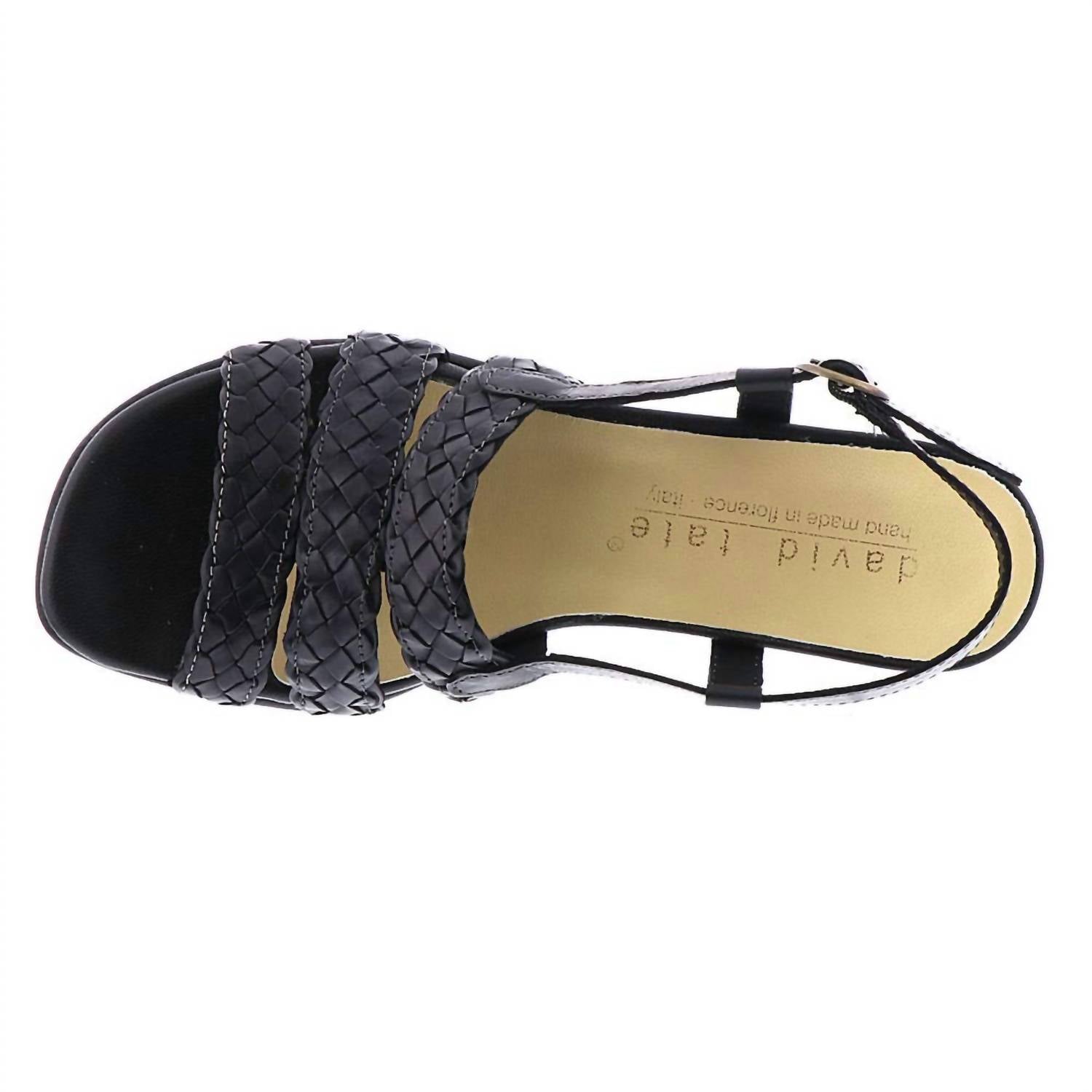 David Tate Women's Bellisima Leather Slingback Sandal in black - women's sandal - alternate view