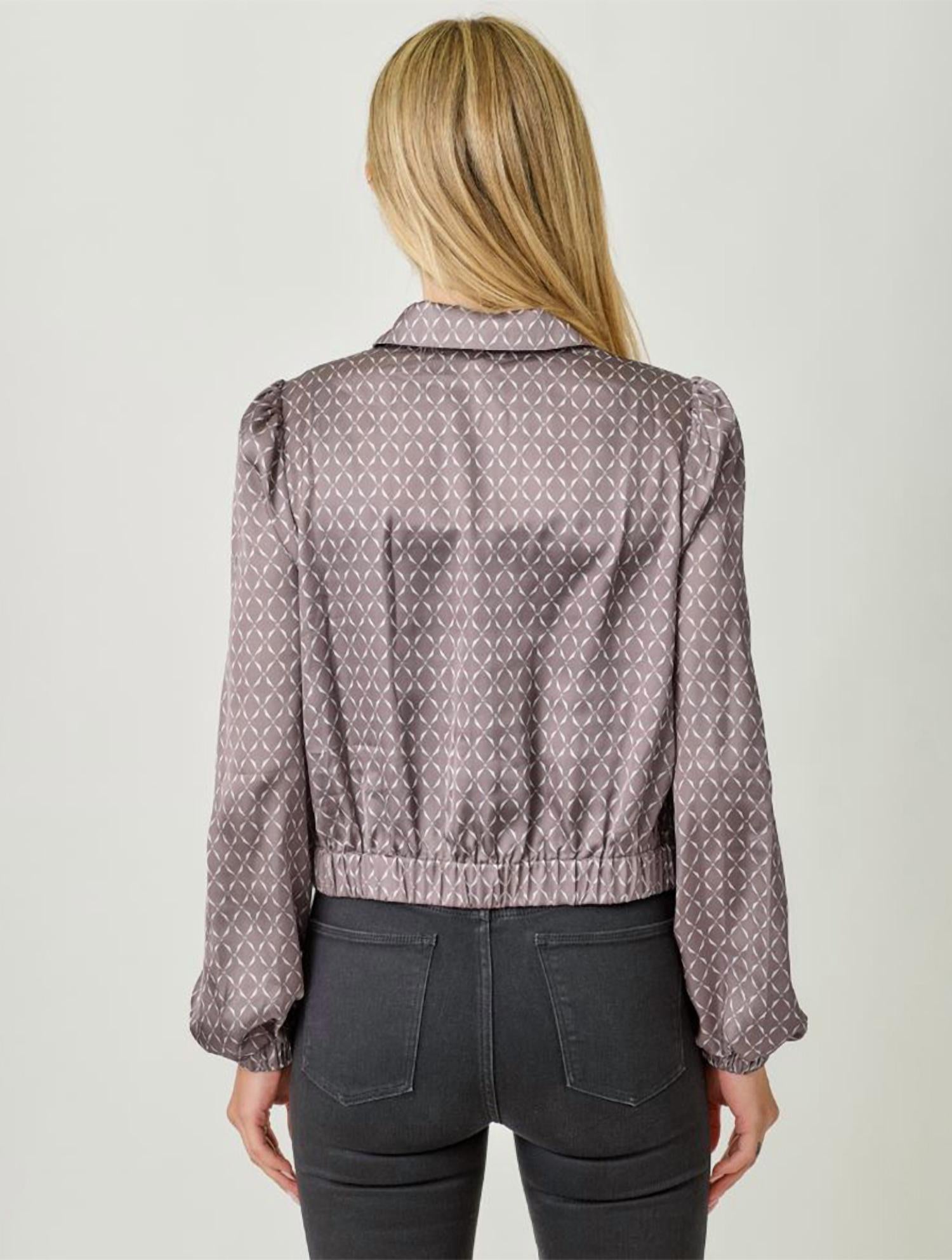 Mystree - Scarf Long Sleeve Blouse