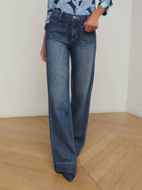 L'Agence - Nolan High Rise Wide Leg Jean