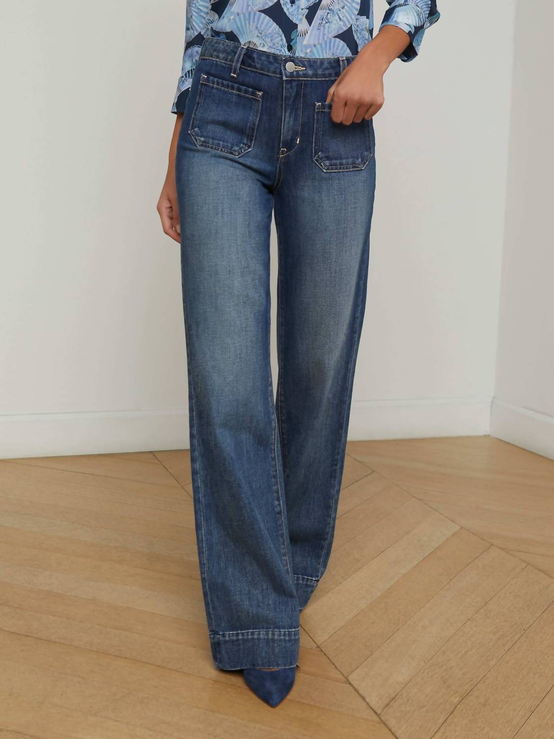 L'Agence - Nolan High Rise Wide Leg Jean