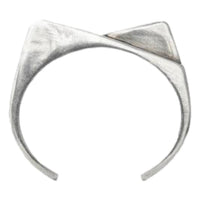 Saint Laurent - Women's Two Pentes Two-slope Oxidized Bracelet