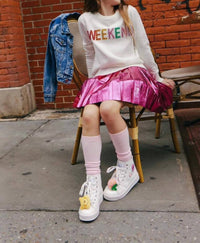 Lola + The Boys - Jeweled Weekend Sweatshirt