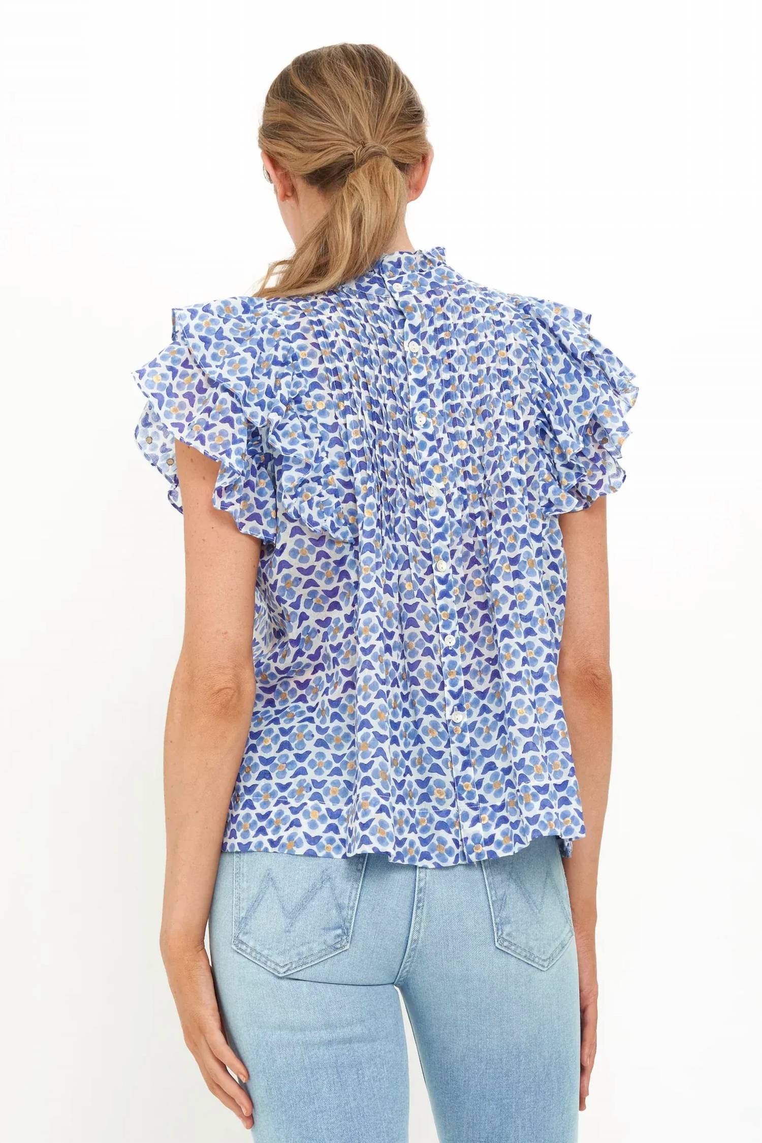 Oliphant - Pintuck Ruffle Top