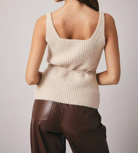 Sunday Edition - Women's Sleeveless Button Down Sweater