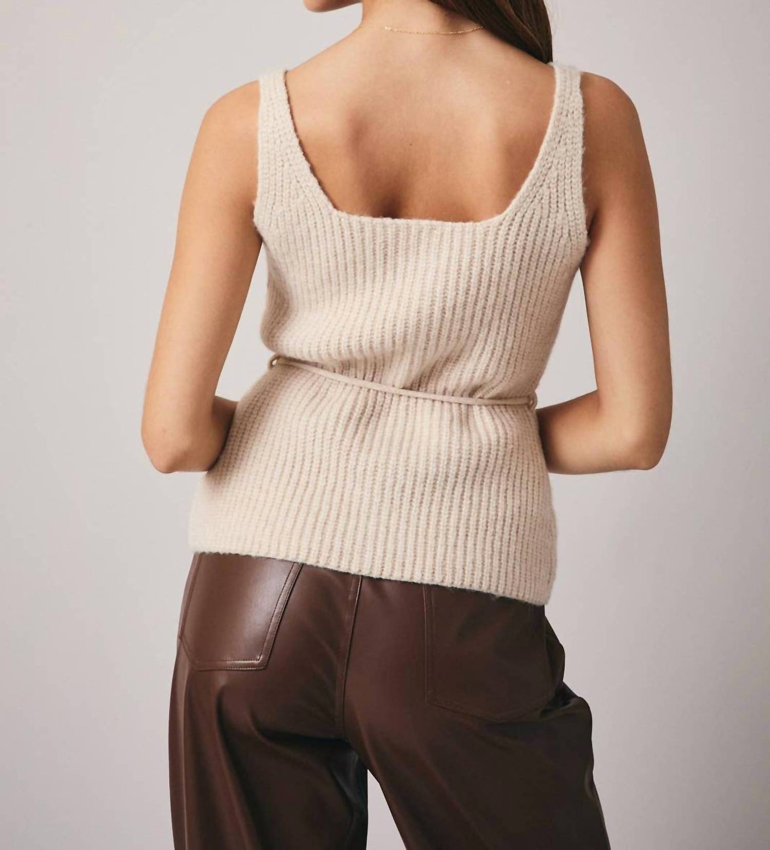 Sunday Edition - Women's Sleeveless Button Down Sweater