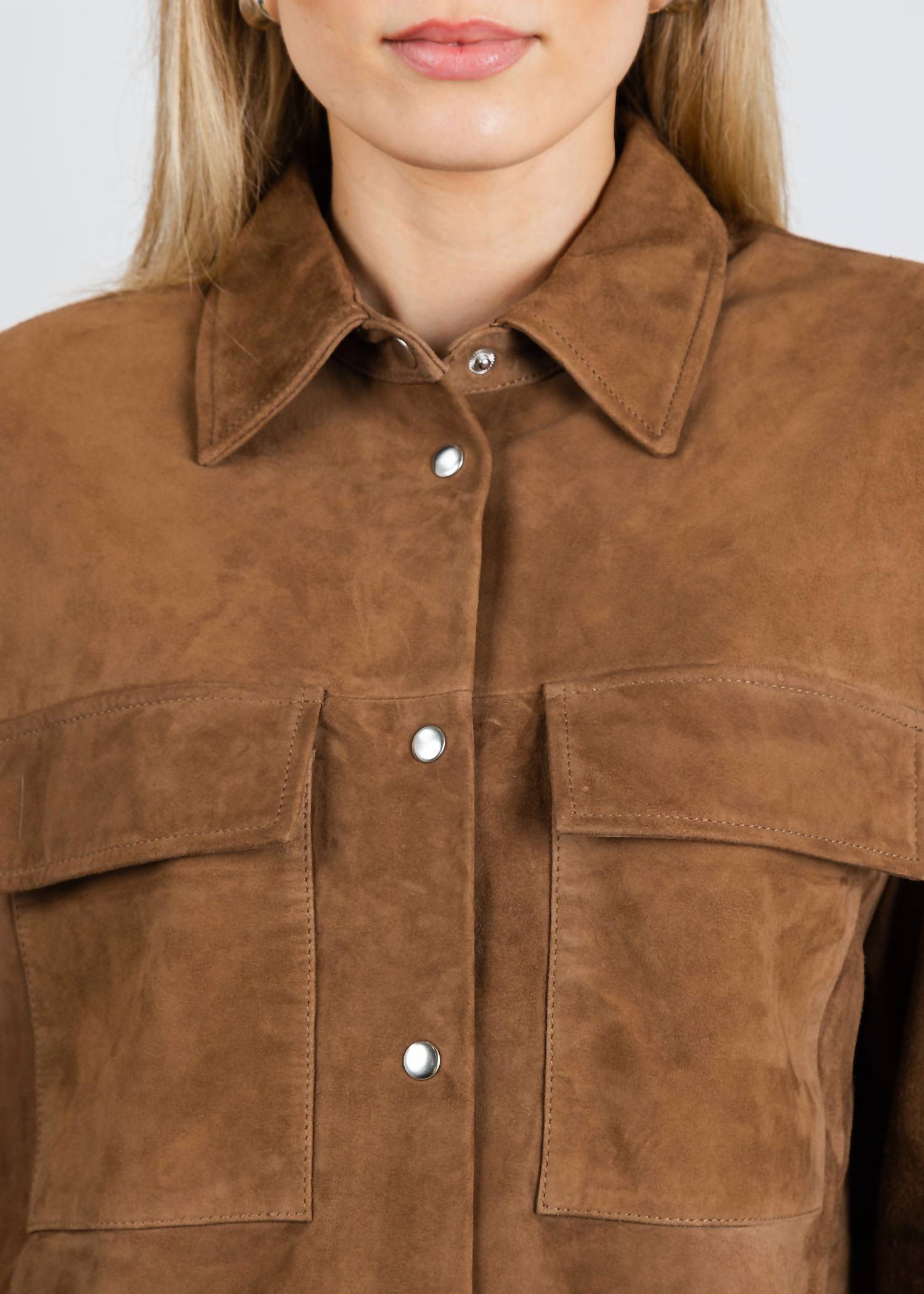 Repeat Cashmere - Suede Shirt Jacket