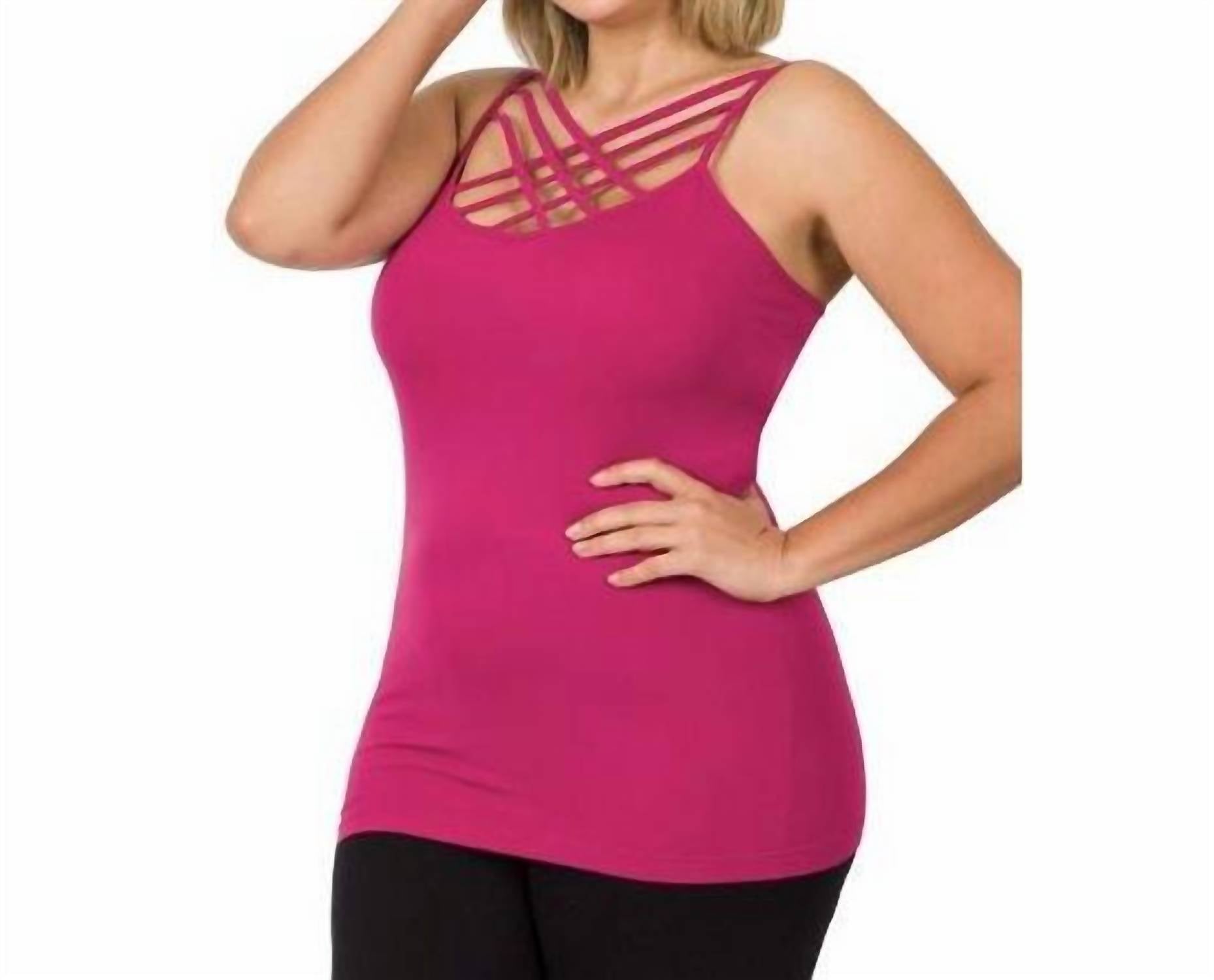 Zenana - Criss Cross Seamless Cami - Plus