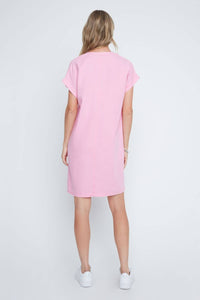 Renuar Soft Breeze Luxe Mini Dress in rosebud - women's dress - detail view