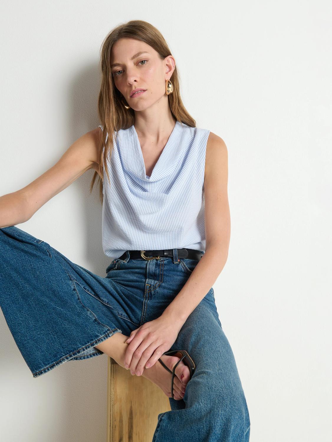 Nation Ltd - Cille Cowl Neck Tank