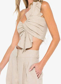 Jbq - Oyster Cropped Top