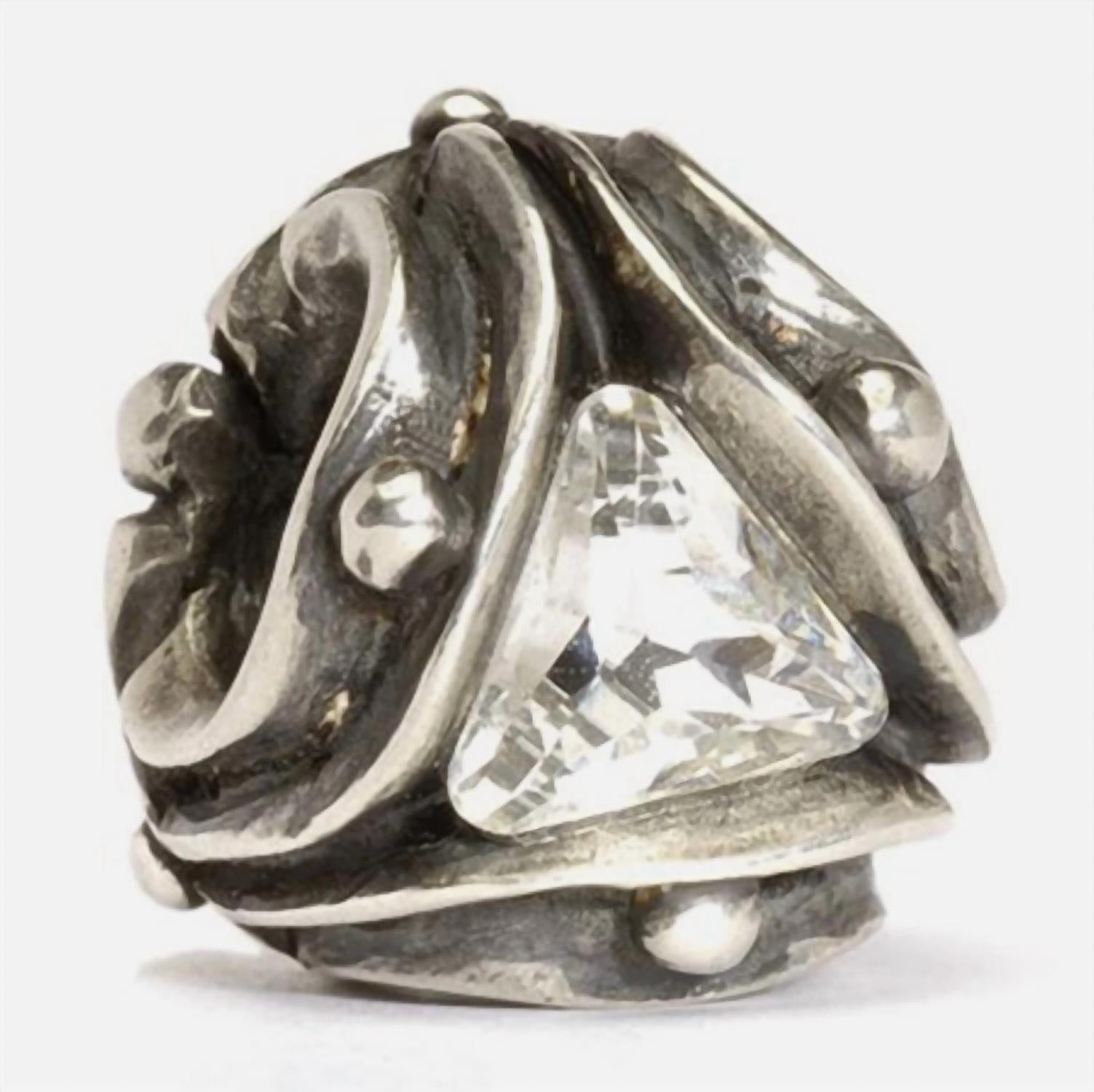 Trollbeads Women's Crystal Triangles Fantasy Pendant in silver - women's item