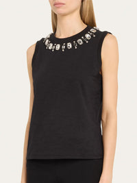 Cinq A Sept - Gem Neckline Blaine Tee