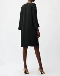 Joseph Ribkoff - Button Accent Slit Sleeve Shift Dress