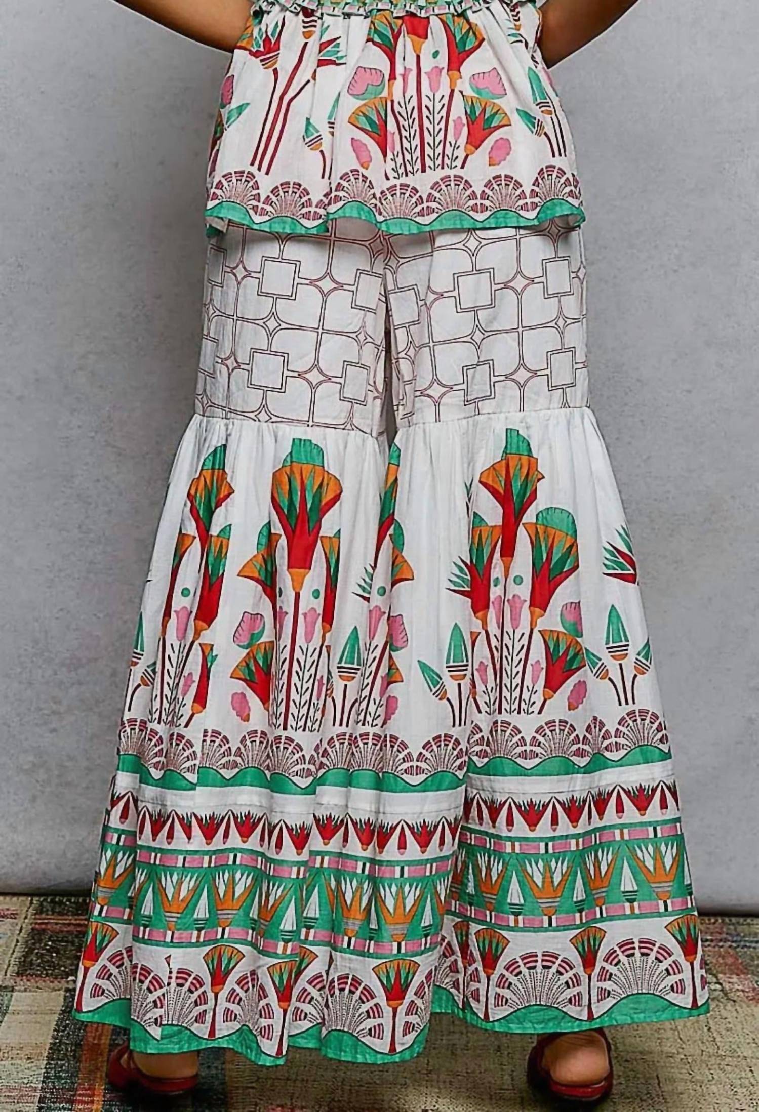 Pol - Printed Flowy Pants