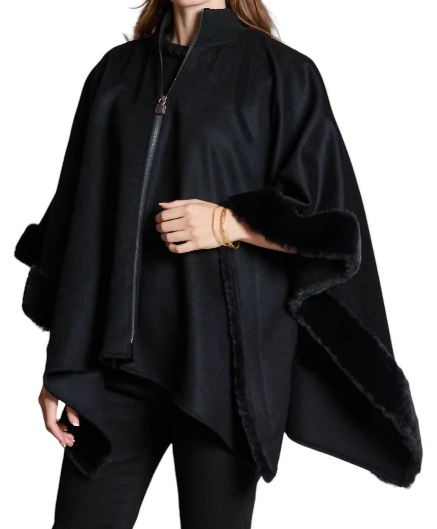 Tyler Boe - Leslie Fur Zip Cape