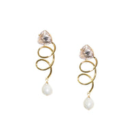 Adriana Pappas - Women's Crystal Twist Earrings