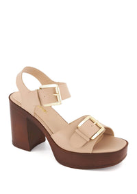 Andrea Women's Block Heel Sandal in pink - women's sandal - alternate view