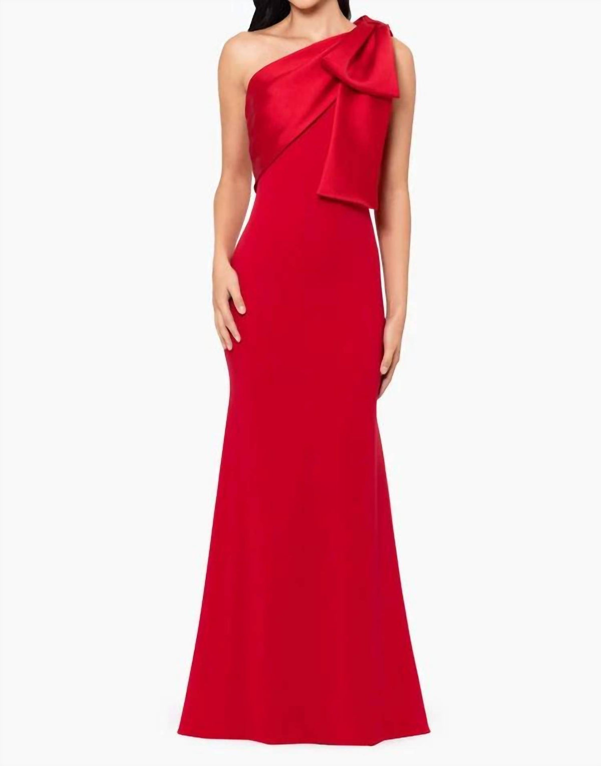 Betsy & Adam - Bow Shoulder Gown