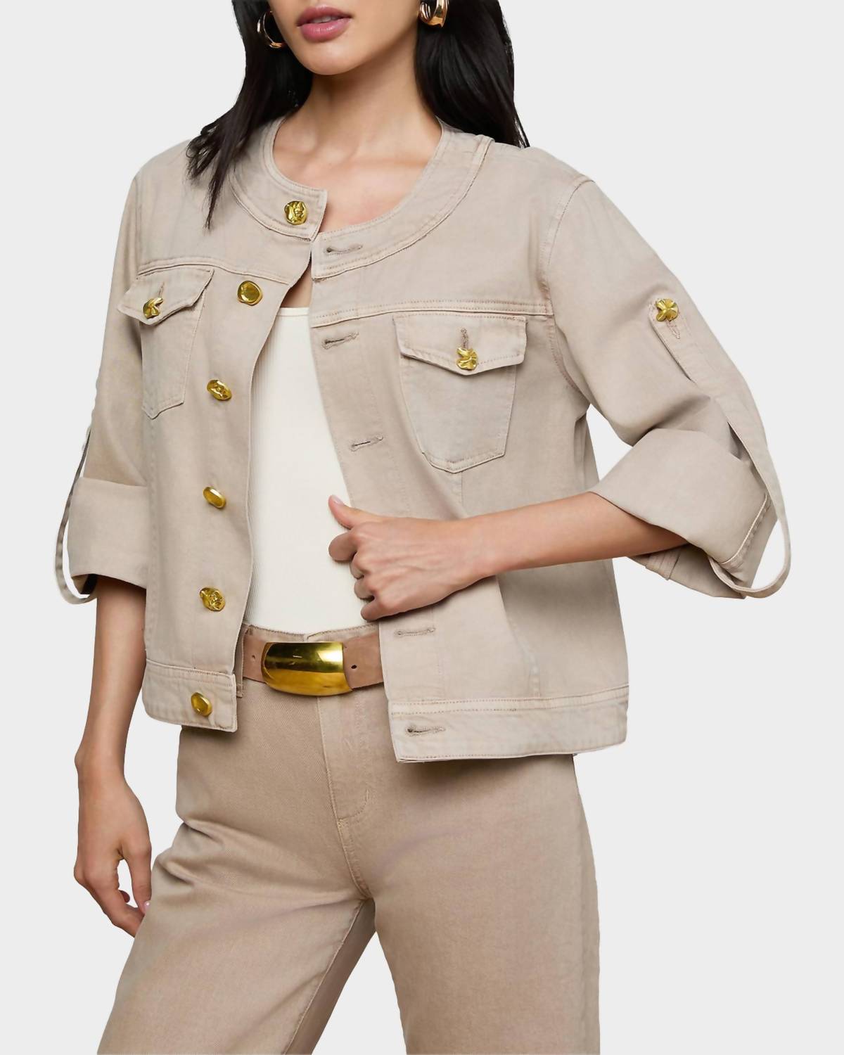 L'Agence - Anouk Collarless Jacket