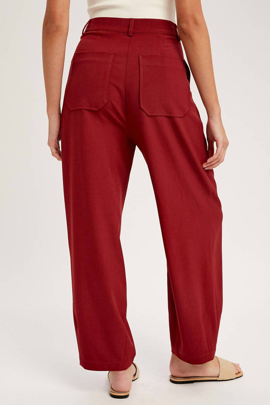 Listicle - Pleated Wide-Leg Trouser