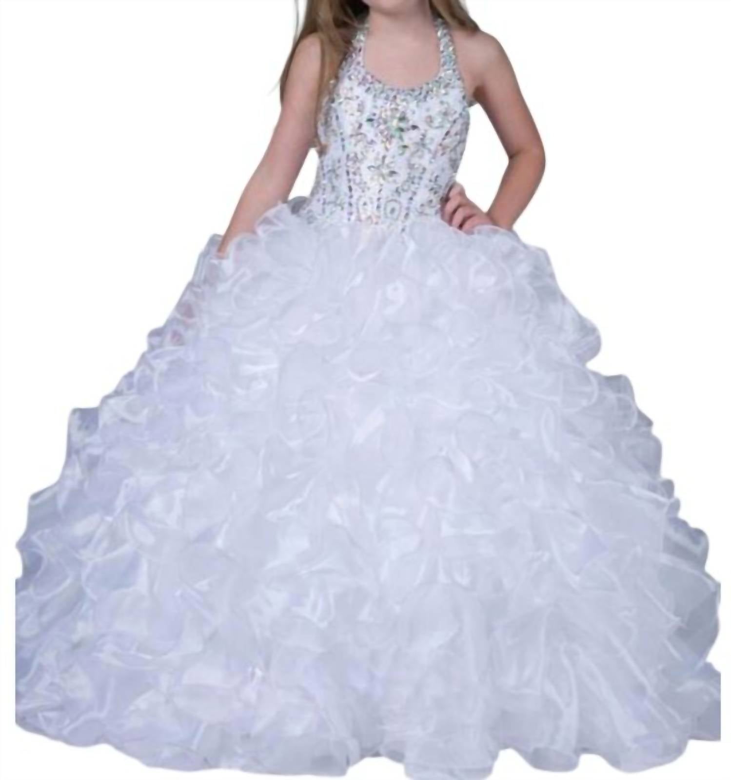 Little Rosie - Girl's Long Pageant Dress