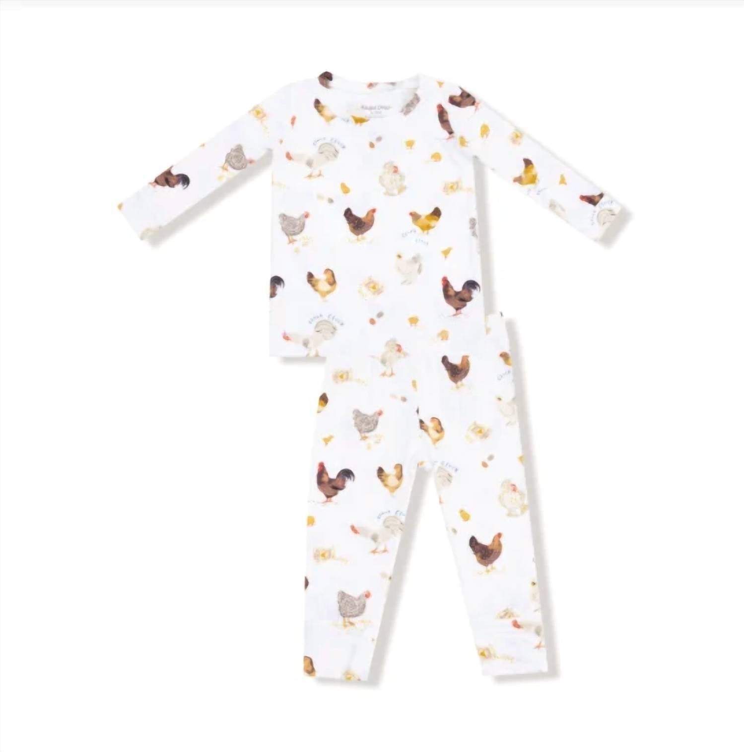Angel Dear - Kids' Chickens Pajama Set