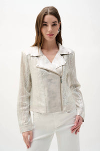 Joseph Ribkoff - Metallic Mesh Jacket