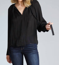 Lola & Sophie - Women's Tie Neck Blouse