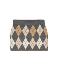 Frame - Brushed Argyle Skirt
