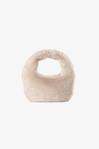 Lamarque - Women's Alix Mini Faux Fur Hobo Bag