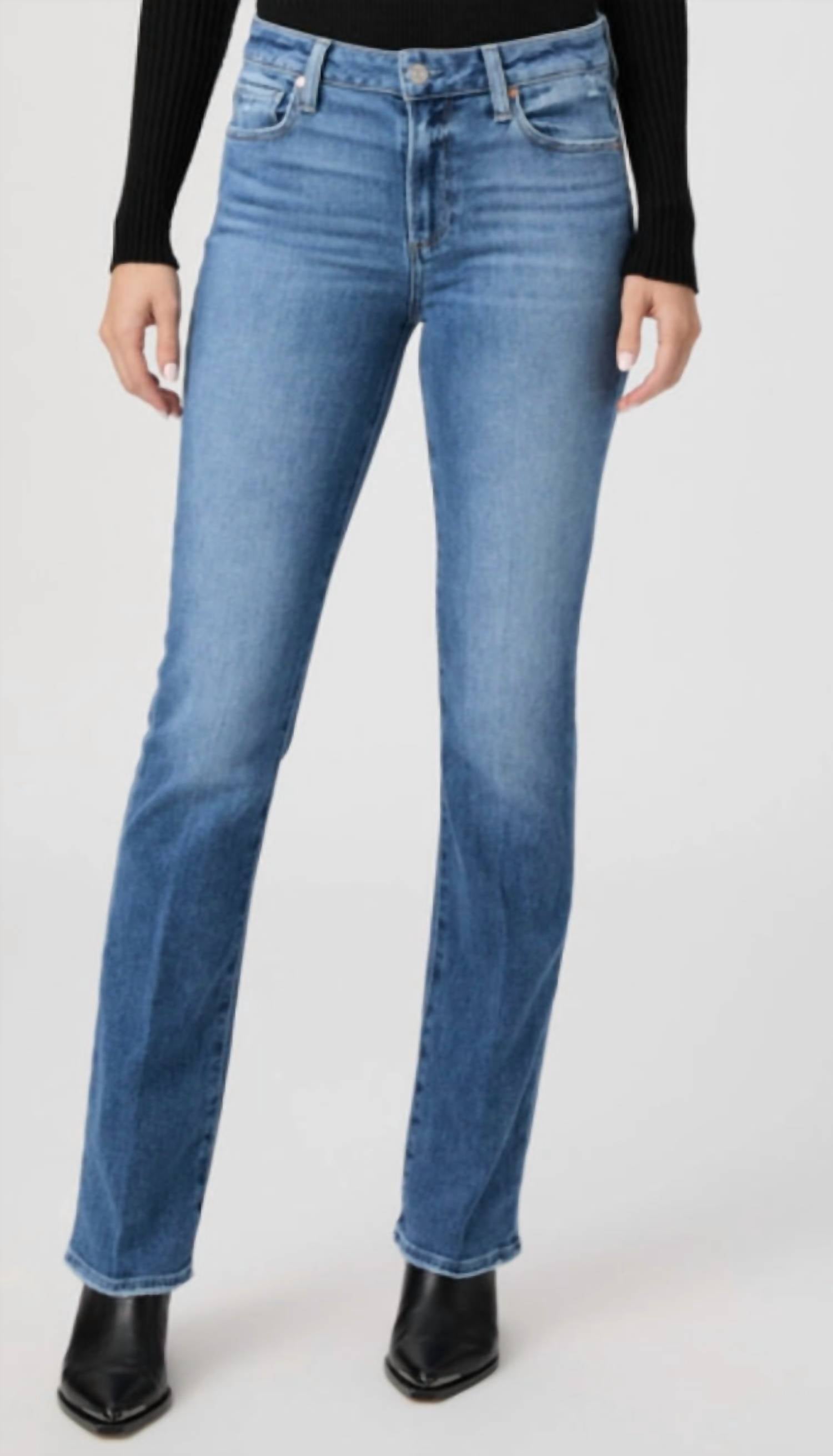 Paige - High Rise Manhattan Bootcut Jeans